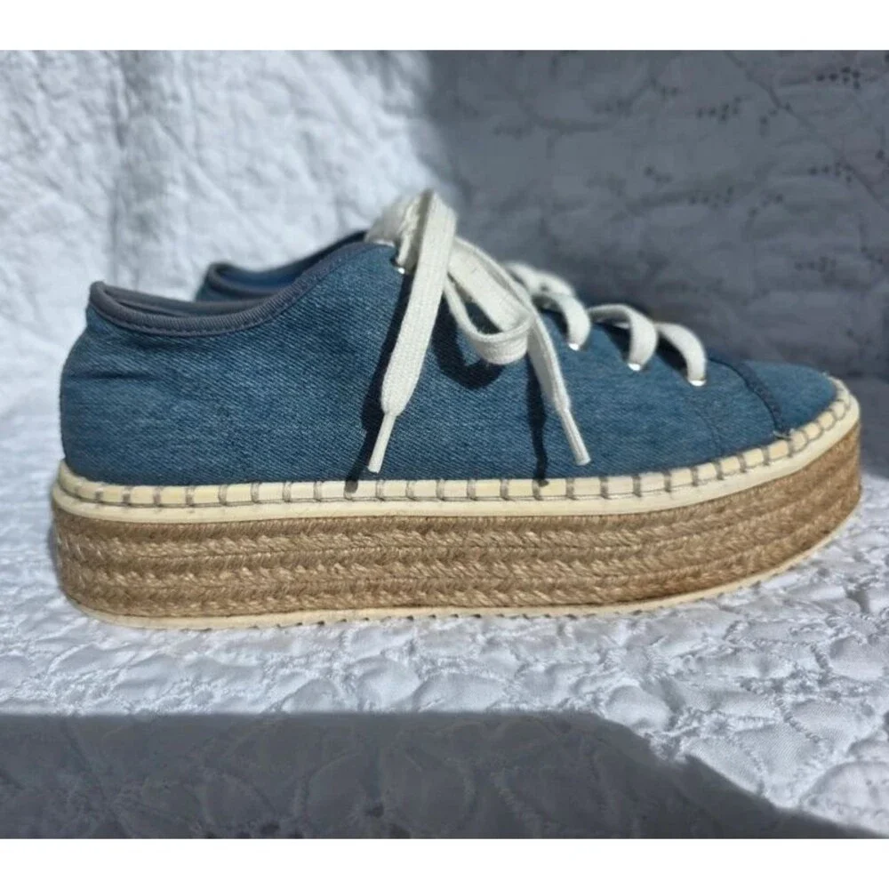 H&M Denim Espadrille Platform Sneakers EU 38 US 7.5